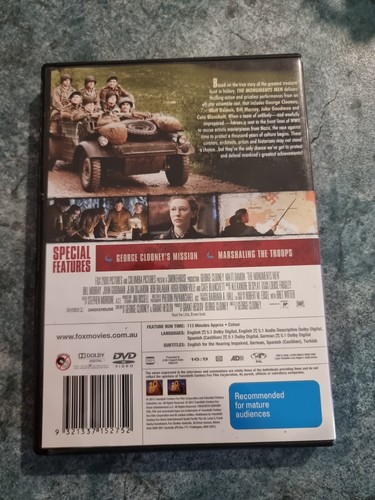 The Monuments Men (DVD, 2014) REGION 4 PAL - Picture 2 of 3