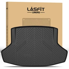LASFIT Cargo Mat for Honda Civic Sedan 2022-2026 Custom TPE Black Cargo Liner