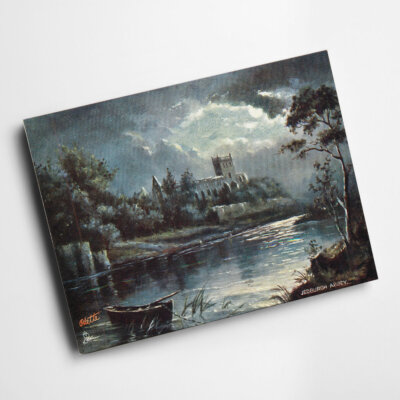 A3 PRINT - Vintage Scotland - Jedburgh Abbey (b)