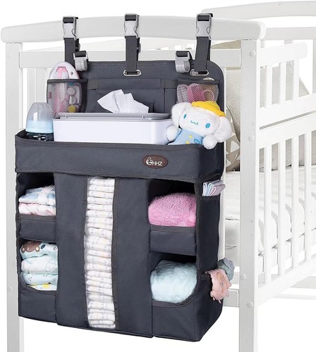 XL Hanging Diaper Caddy Organizer – Sturdy, Portable & Stylish Nursery Solution - Picture 3 of 9