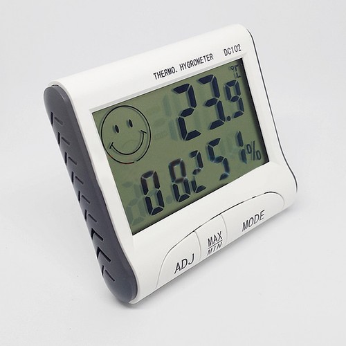 LCD Digitale Termometro Igrometro Misuratore umidità temperatura Orologio - Foto 7 di 11