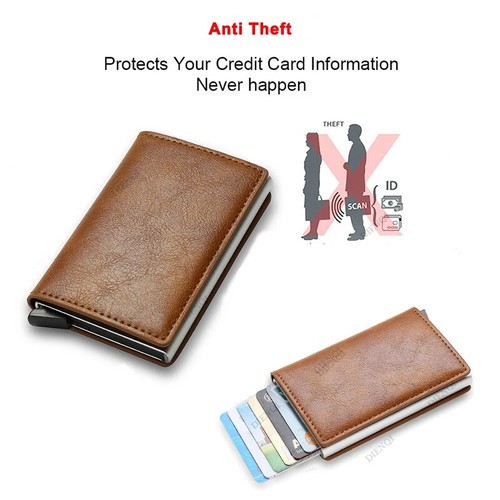 Protection RFID NFC carte bancaire Housse Etui Porte-Monnaie Portefeuille CB - Foto 19 di 31