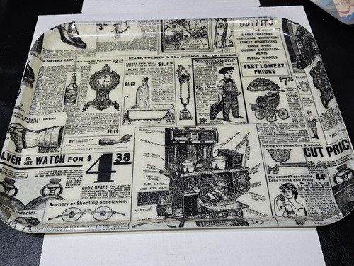 Sears Rehbock SiLite Katalog Fiberglas Serviertablett Vintage Retro Chicago Ill