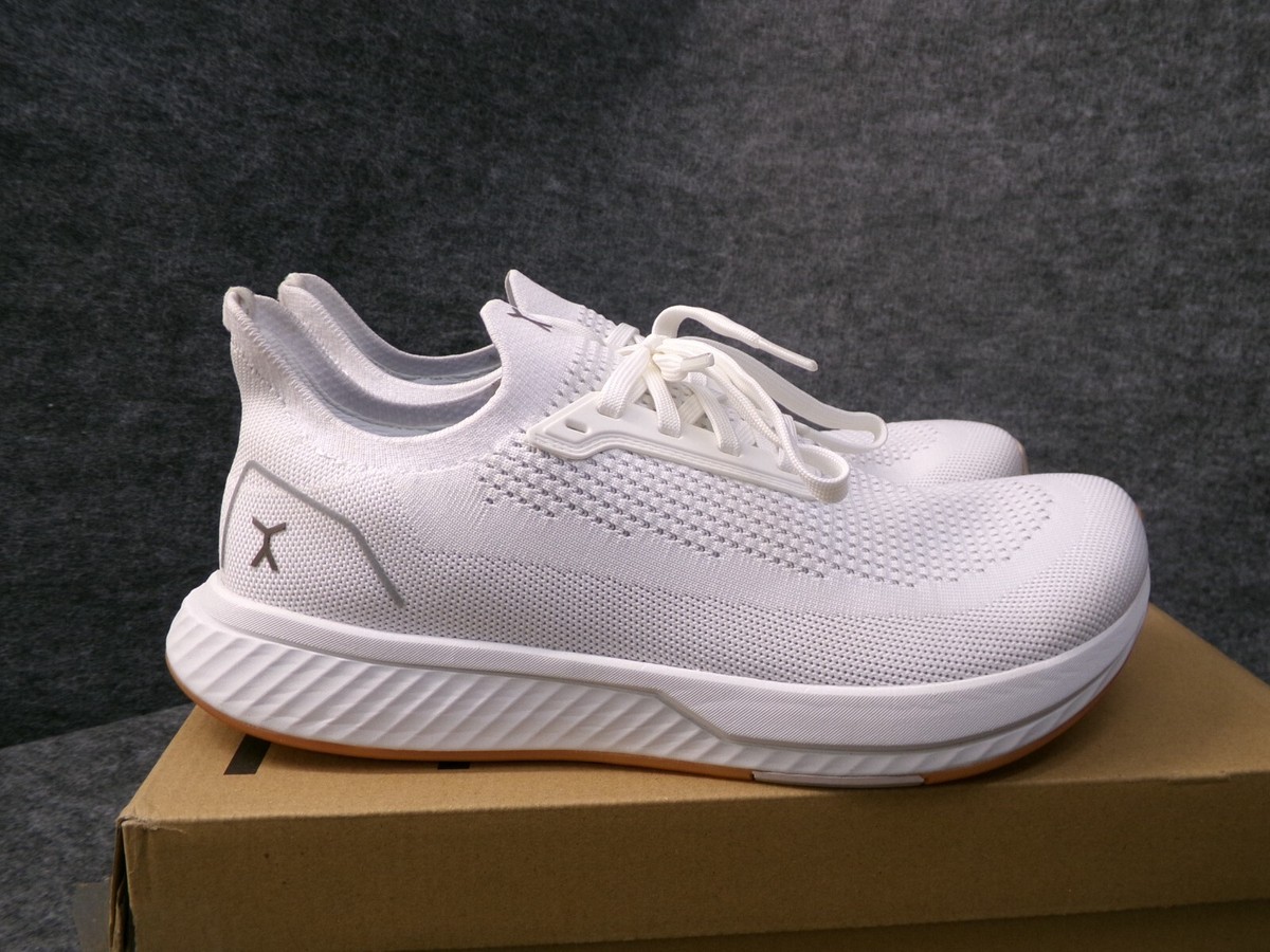 Flux Mens Adapt Runner White Gum Running Athletic Barefoot 