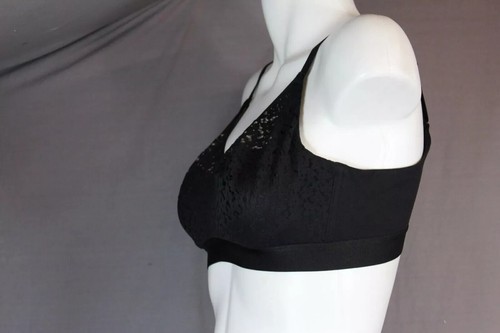 Chantelle Group 13F8 Wireless Unlined Black Full Coverage Bra size 32DD - Picture 3 of 7