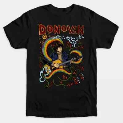 Folk Musician Donovan TShirt Bob Dylan Catch the Wind Sunshine Superman Atlantis