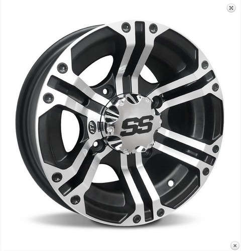 ITP SS212 RUOTA IN LEGA LAVORATA 12"x 7" (5+2) lavorata con nero 4x110mm - Foto 4 di 4