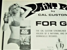 1967 CAMARO/1968 CHEVELLE/1969 NOVA SS ORIGINAL CAL CUSTOM PAINT AD *print/1970
