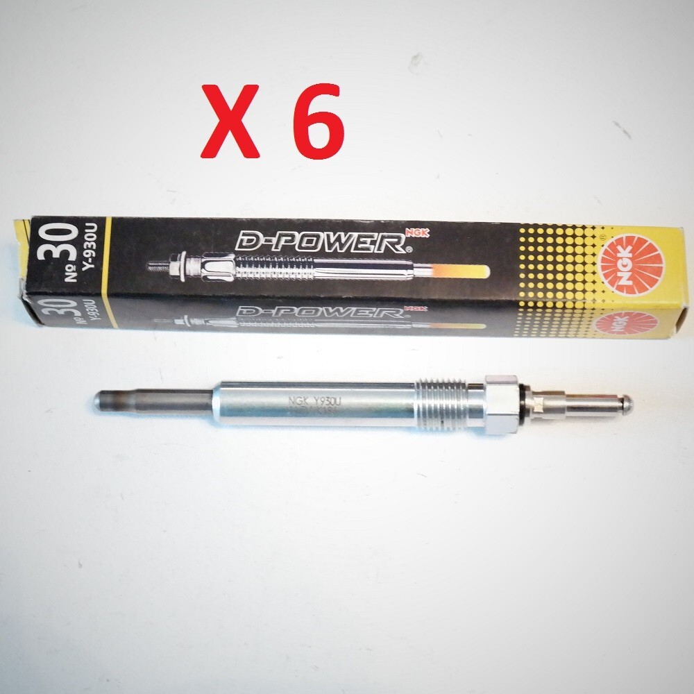 6X Bougies préchauffage NGK Y930U GN860 pour moteur diesel Mercedes 220D 250D 300D