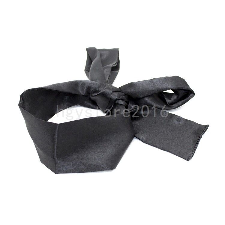 Soft Satin Blinder Eye Mask Flirt Blindfold Patch Cover Lingerie Sexy Band  Ties 