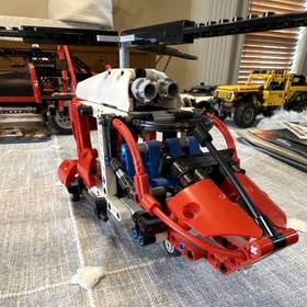 LEGO Technic Rescue Helicopter 8068 Complete Set w/ Instructions & Sticker Sheet