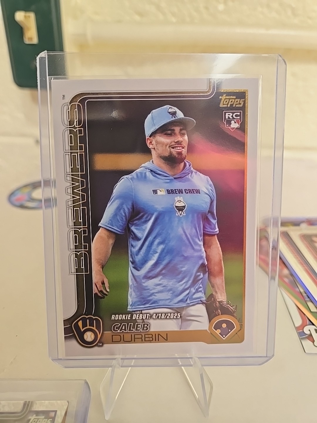 2025 Topps Update Caleb Durbin RC US59 Golden Mirror Variation SSP