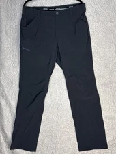 NWOT Orvis Mens Cargo Pants 36x32 Straight Black Stretch Water Repellant Tech