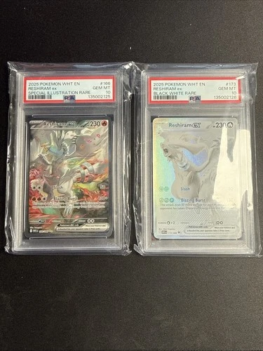 Pokemon  Reshiram ex 166/086 173/086 GEM MINT PSA 10 SEQUENTIAL 22