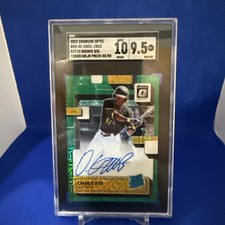 2022 DONRUSS OPTIC ONEIL CRUZ RATED ROOKIE SIGNATURES GREEN MOJO PRIZM /88￼