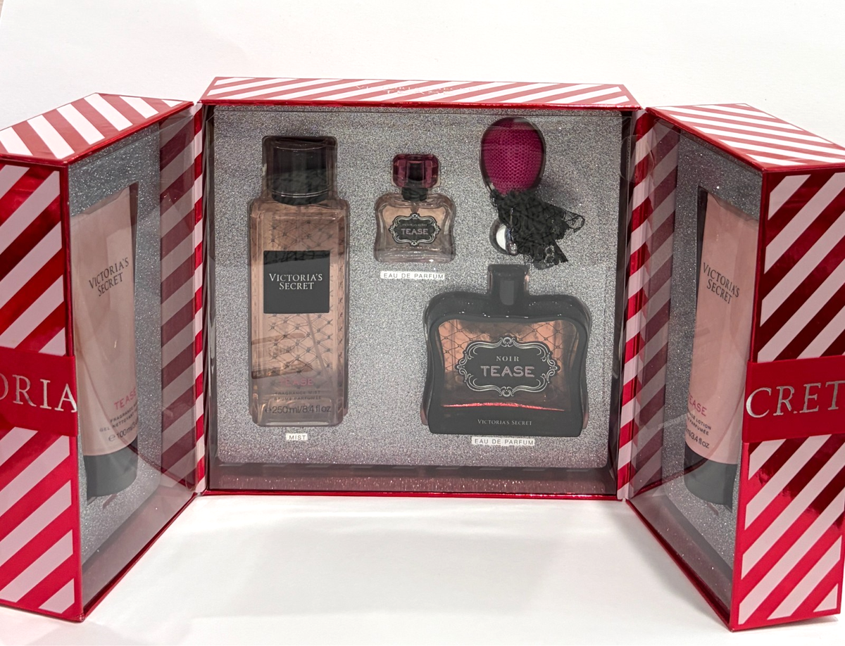 Victoria's Secret Tease Noir Tease 5 Pcs Gift Set Big Size | eBay