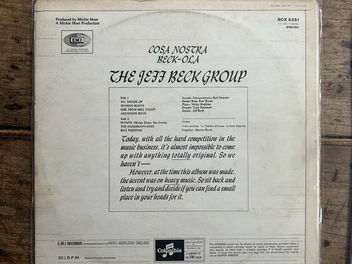 Beck Ola & Jeff Beck live with Rod Stewart, Ron Wood, The Faces- Rare Vinyls - Picture 2 of 4
