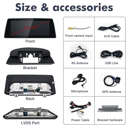 10.25" 8+128GB Stereo Carplay GPS Android 13 For BMW 5 er E60&E90 2009-2012 CIC - Picture 13 of 13