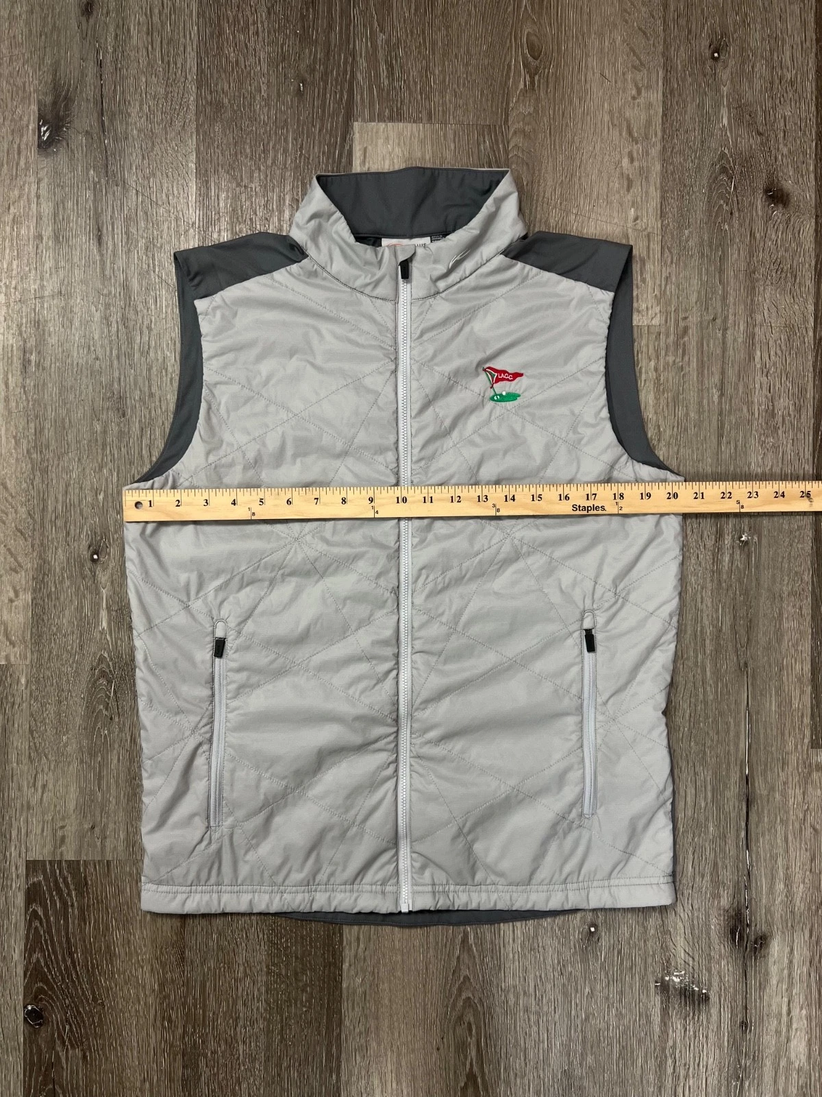 KJUS x Los Angeles Country Club LACC Retention Quilted Zip Golf Vest Men's M/50 image 8