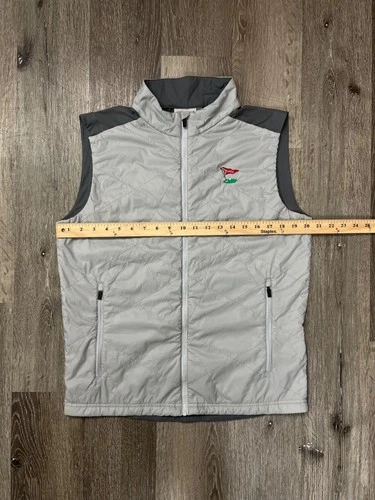 KJUS x Los Angeles Country Club LACC Retention Quilted Zip Golf Vest Men's M/50 image 8