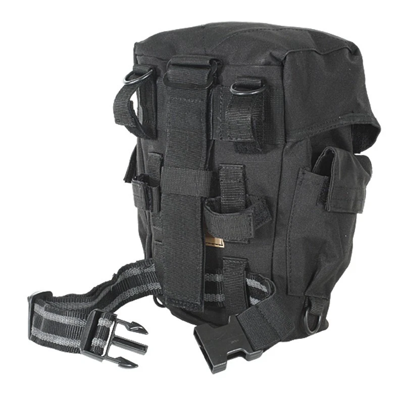 Voodoo Tactical 20-9230001000 Deluxe Drop Leg Gas Mask Portador, Negro Foto 2 de 3