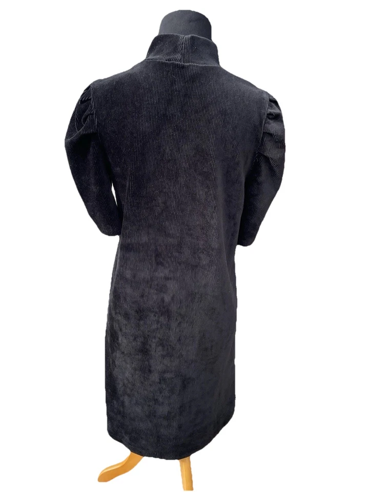 Gap Kids 正式天鹅绒罗纹连衣裙 XXL 14/16 垃圾核心朋克声明 Midi Puff — 第 3/4 张图片