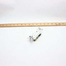 Leviton SmartLockPro Self-Test Tamper  Weather Resistant GFCI Outlet White 15A