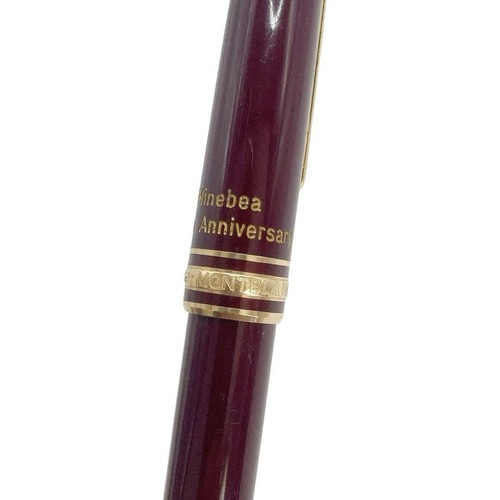 Montblanc Meisterstück 4810 50th Anniversary Bordeaux Red 14k Gold Pen - Picture 3 of 10