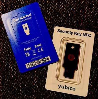 Yubico Yubikey 5 NFC USB FIDO2 U2F 2FA Hardware Security Key NEW SEALED
