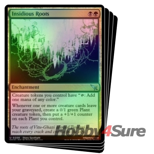Foil Insidious Roots X4 M/NM Magic: The Gathering MTG Murders At Karlov ...