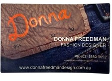 Neighbours Memorabilia - Donna Freedman Margot Robbie business card prop