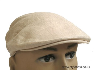 Klassische Herren Flatcap Sommer leichte Leinen Baumwolle Golf Fahren Mütze