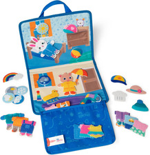   Ms. Rachel  What to Wear Felt Activity Board Take-Along Preschool Learning ...