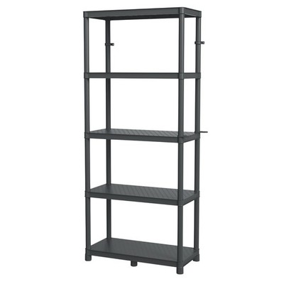 Standregal Werkstattregal Kellerregal Kunstoff Schwarz 220kg Kistenberg