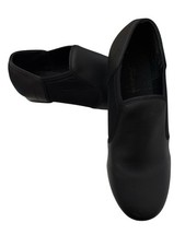 Theatrical Women's Jazz Black Slip-on Tap Shoes Size 8