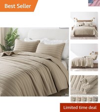 Twin Size Quilt Bedding Set Warm Lightweight Soft Coverlet Bedspread