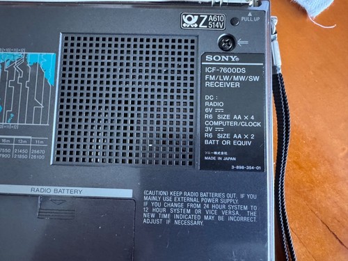 Sony ICF-7600DS receptor mundial con funda/funda 0,6 kg #19.7i - Imagen 10 de 13