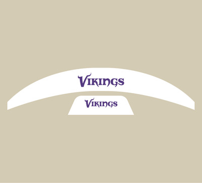 Vikings Riddell Mid-Size Speedflex Football Helmet Bumper Decal Set