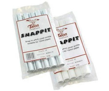 10 Pack Talon Snappit White & Chrome Pipe Cover