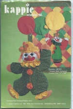 Kappie Originals # QP191 Clown Wall Hanging Pattern 1981