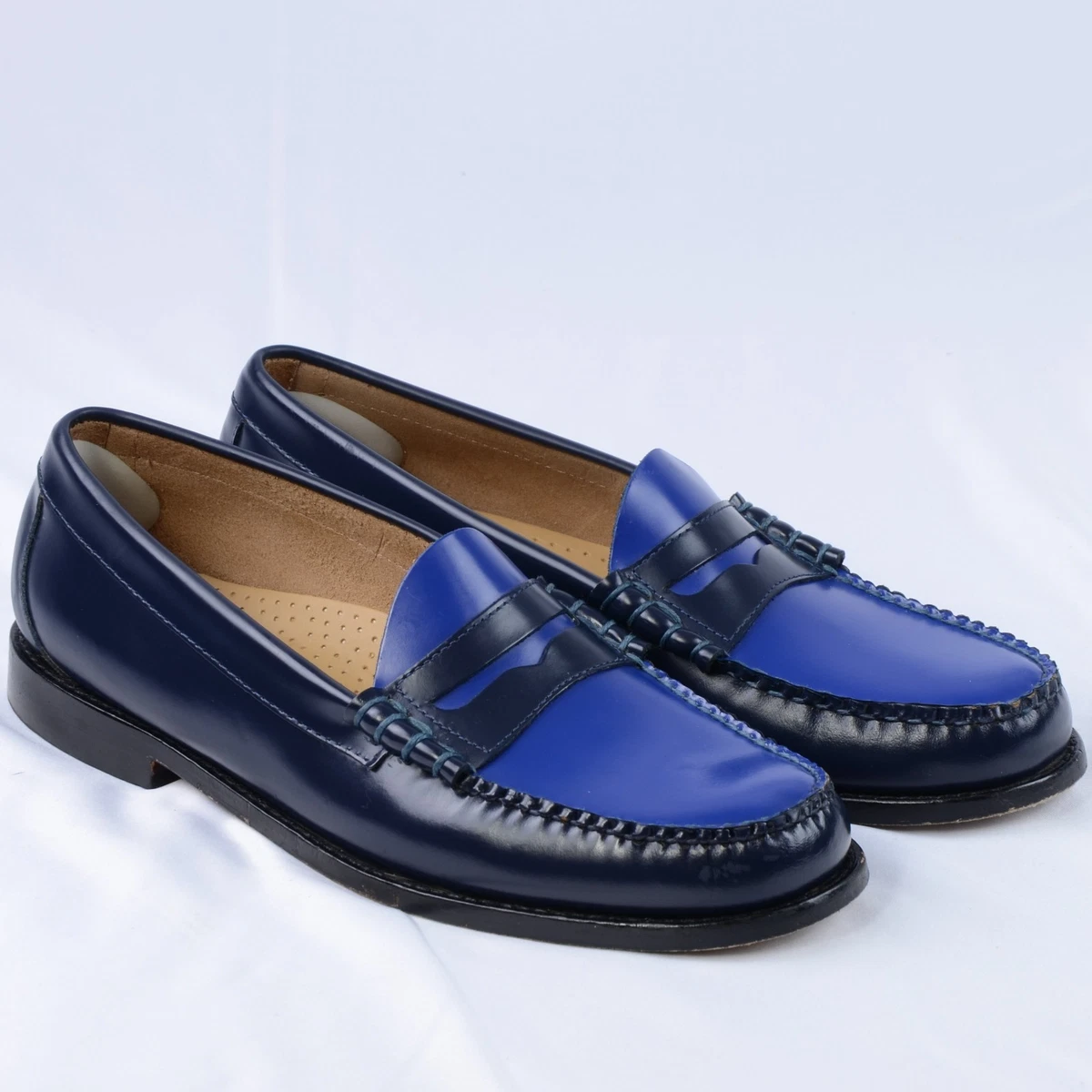 Blue Leather Upper Loafer Casual Shoes for Men for sale | eBay display picture 1