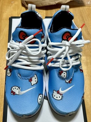 100% EUC Auth Hello Kitty x Nike Air Presto University Blue Size M6W7.5 with box