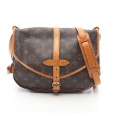 Borsa a tracolla Louis Vuitton Saumur 30 M42256 Monogram tela marrone usata