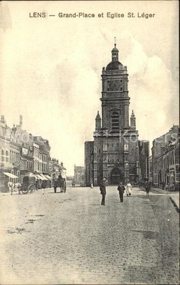 Lens Pas-de-Calais Grand Place Eglise St Leger