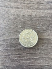 2014 One Pound £1 Coin British Flowers Flax Shamrock Rose Ireland Irish