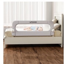 UPGOGO Folding Bed Rail for Toddlers,Baby Bed Rail Guard with Reinforced
