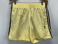 NWT Men's Adidas Originals Adicolor 3-Stripes Swim Shorts Large Yellow MSRP 60