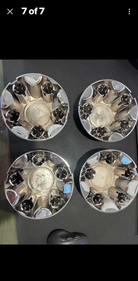 NEW GENUINE FORD UNIVERSAL 5X114.3 CHROME CENTER CAPS RANGER/EXPLORER/CROWN VIC - Image 2 of 4