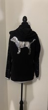 Victoria s Secret Pink Quarter Zip Pullover - Pup Mega Bling HTF