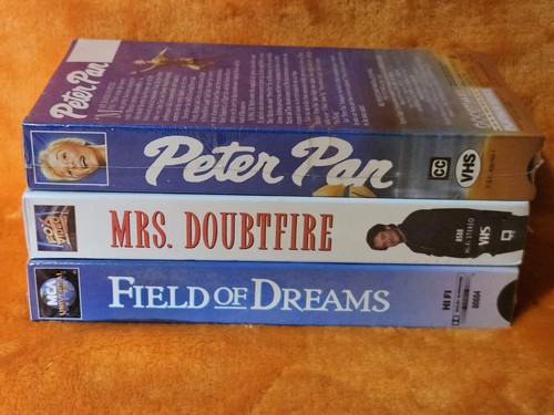 Vintage Peter Pan + Mrs. Doubtfire & Field of Dreams VHS - Lot or 3 - New!!! - Picture 5 of 6